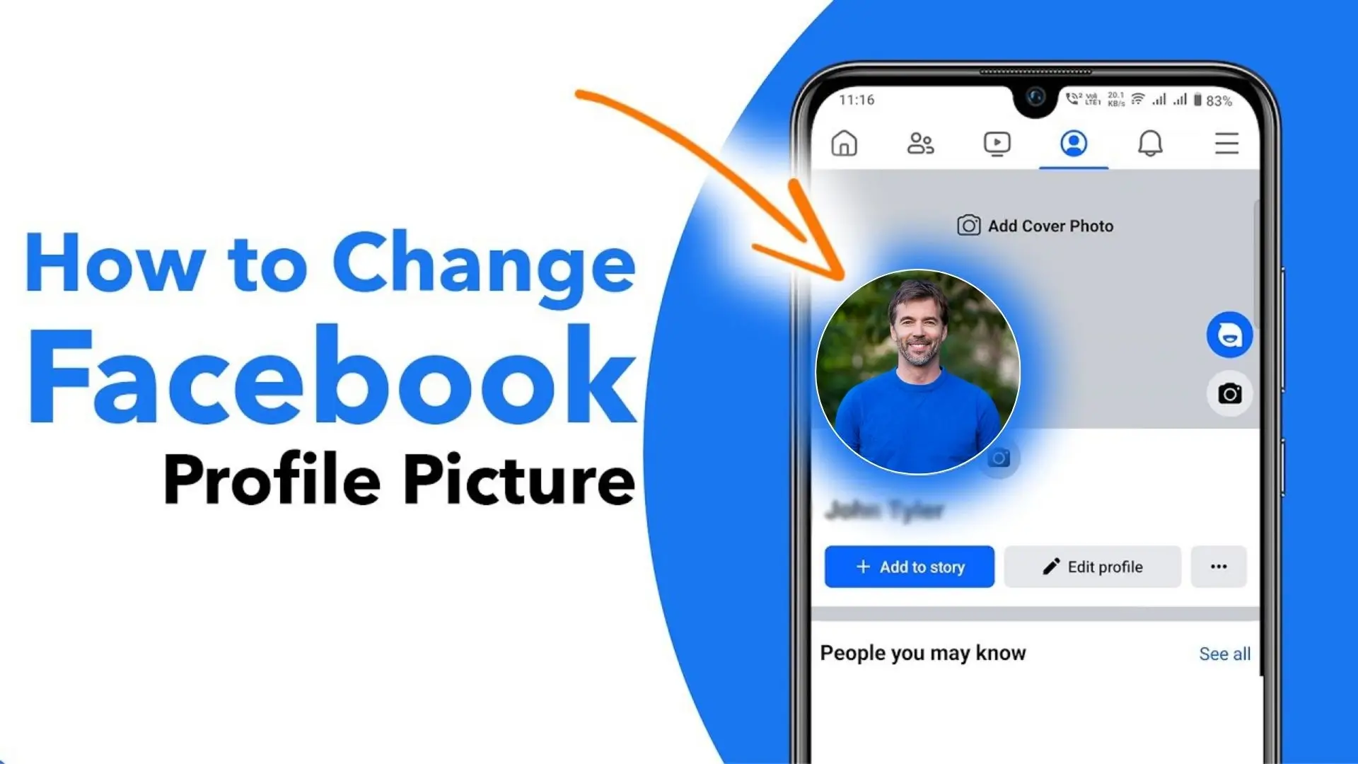 A concise tutorial on how to change your Facebook profile picture for a personalized touch.