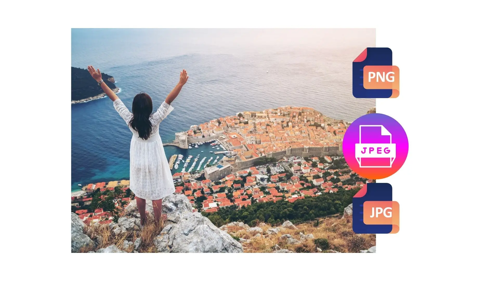A vibrant PNG image showcasing the beautiful landscapes and cultural elements of Croatia.