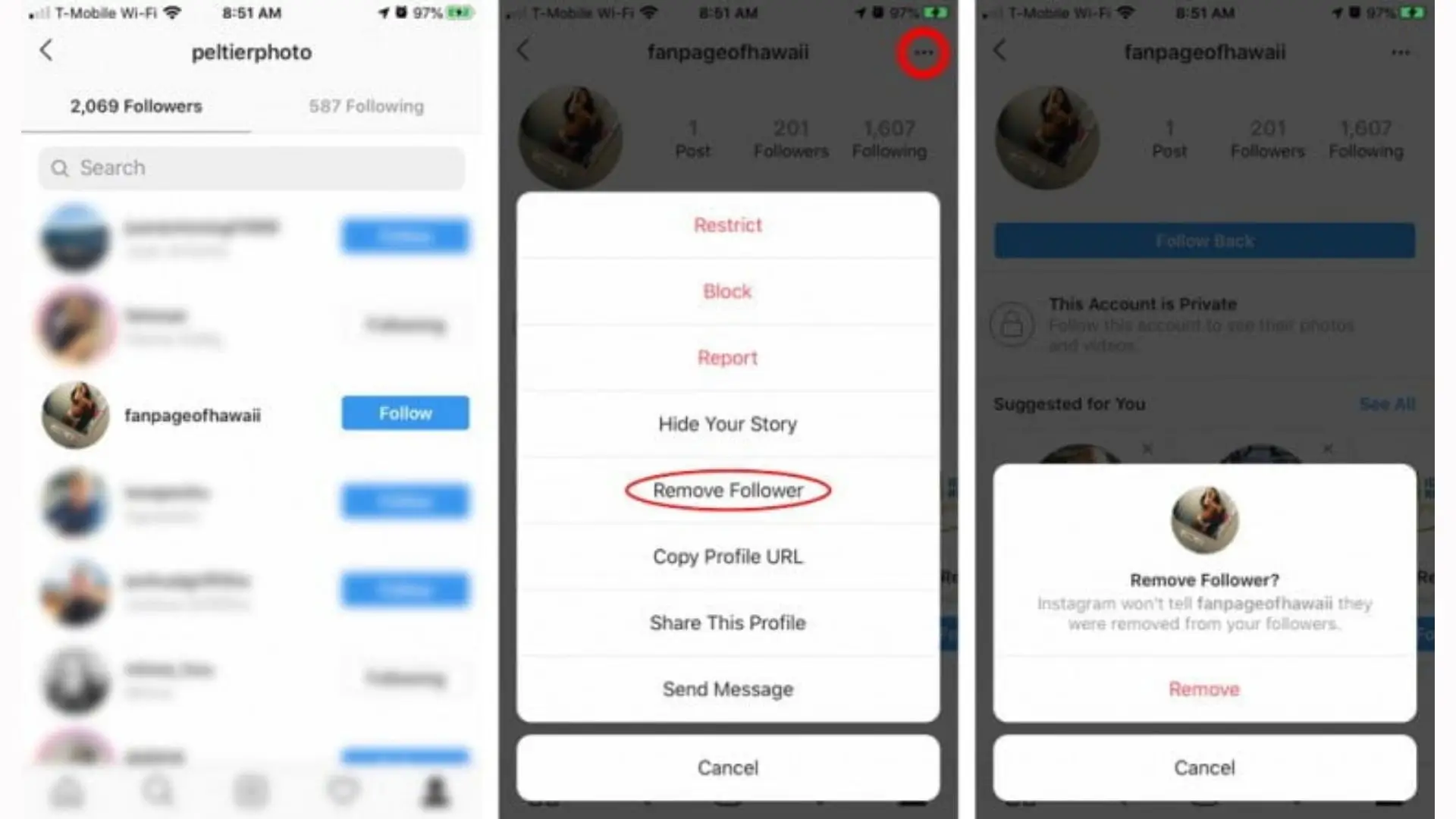A step-by-step guide on adding a friend on Instagram, featuring screenshots and clear instructions for users.