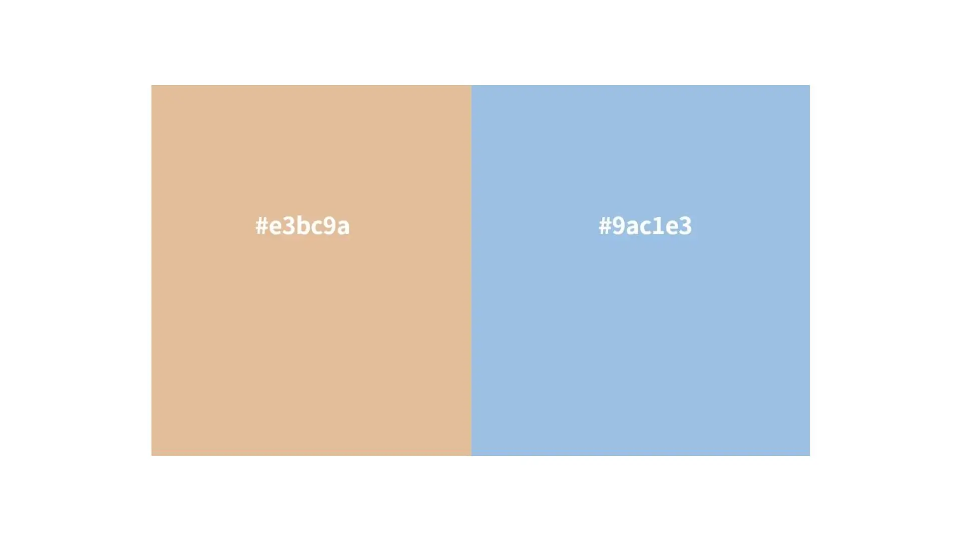 Two shades of the same color displayed side by side, highlighting their subtle differences in hue and tone.