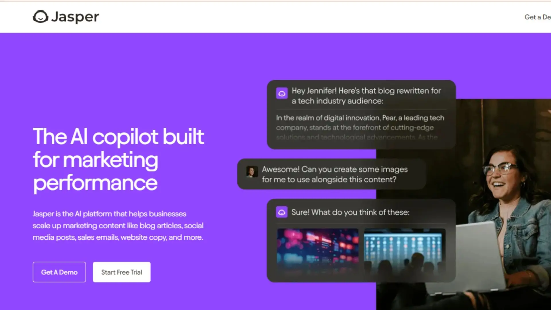 Jasper designed to enhance marketing performance through innovative technology and data-driven insights.