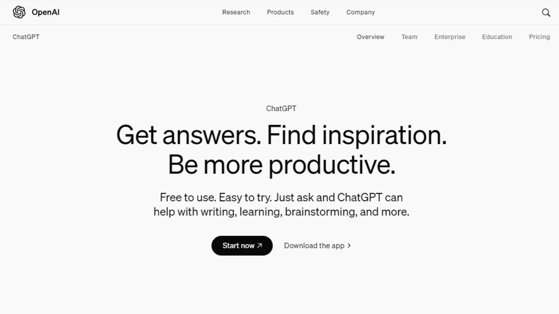 A digital interface showcasing the text "Get Answers," "Find Inspiration," and "Be More Productive" for user engagement.
