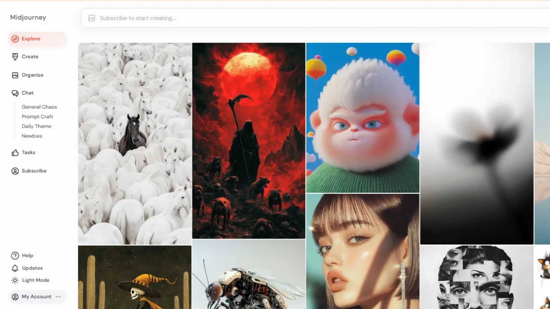Gallery page screenshot displaying a collection of images arranged in a visually appealing format.