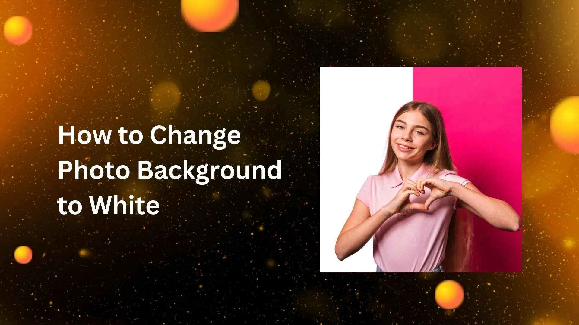 Visual tutorial on transforming a photo's background to white, enhancing clarity and focus on the subject.