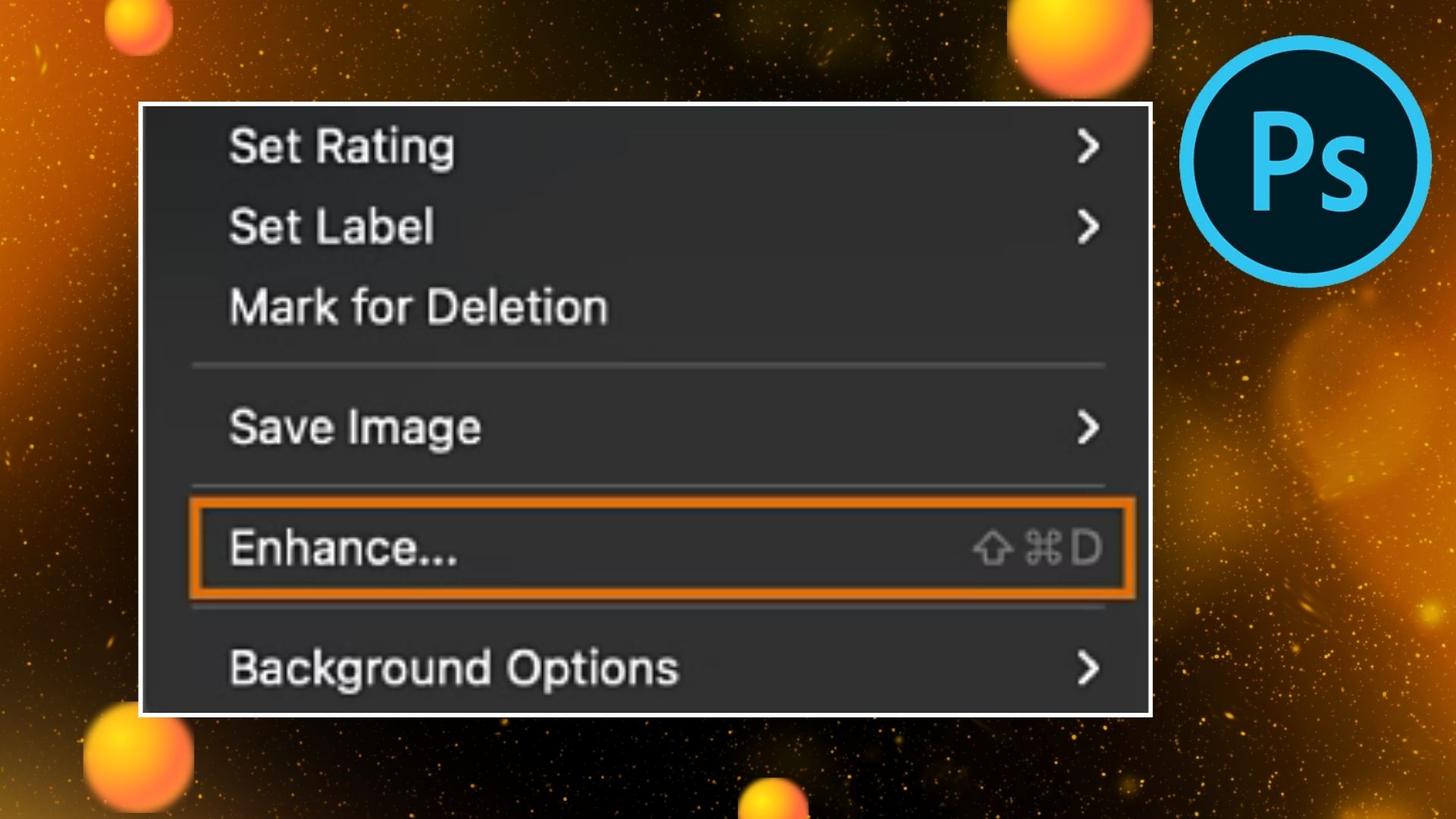 Screenshot of the Photoshop settings menu, showcasing various customization options and preferences for user interface adjustments.