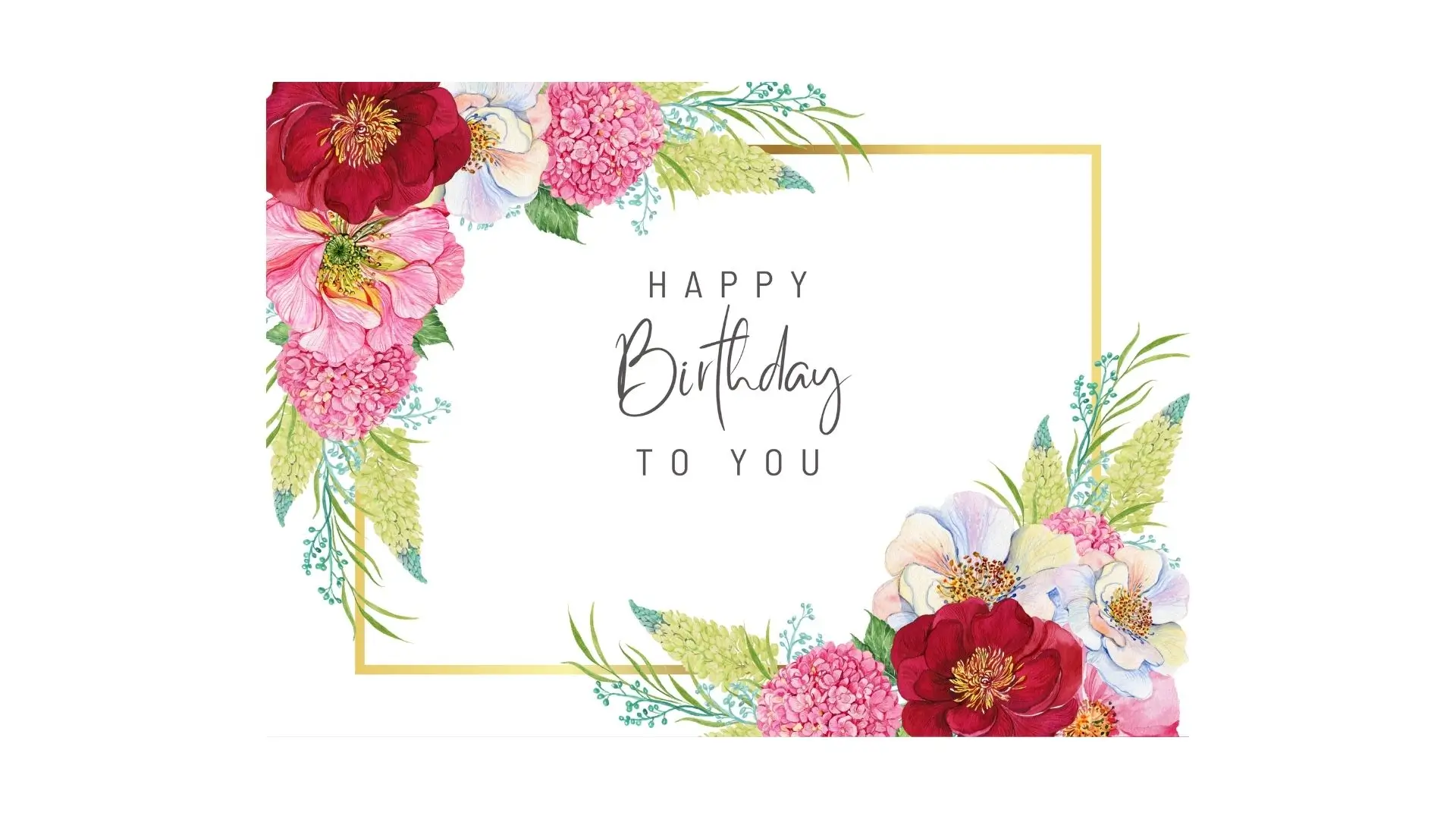 A cheerful birthday card adorned with colorful flowers, celebrating a special day with joy and warmth.