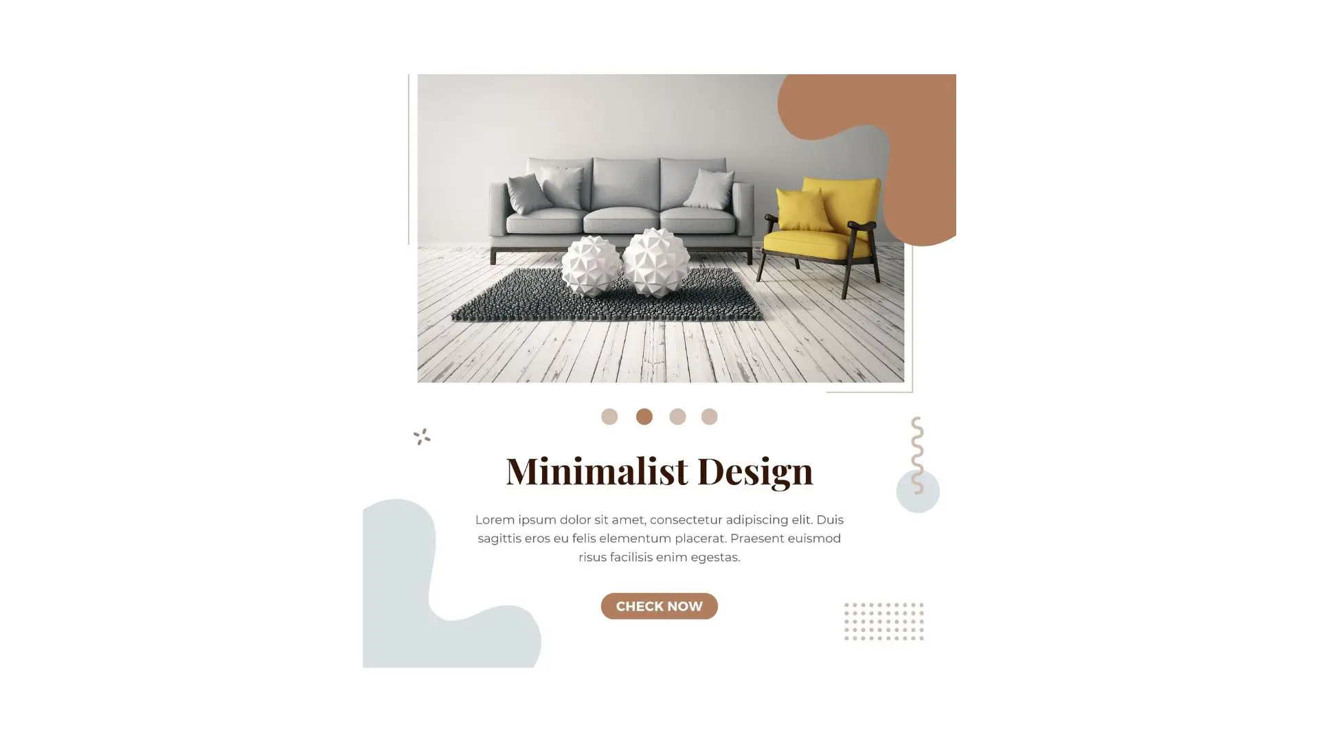 Minimalist website template showcasing clean lines and a simple layout for an elegant online presence.