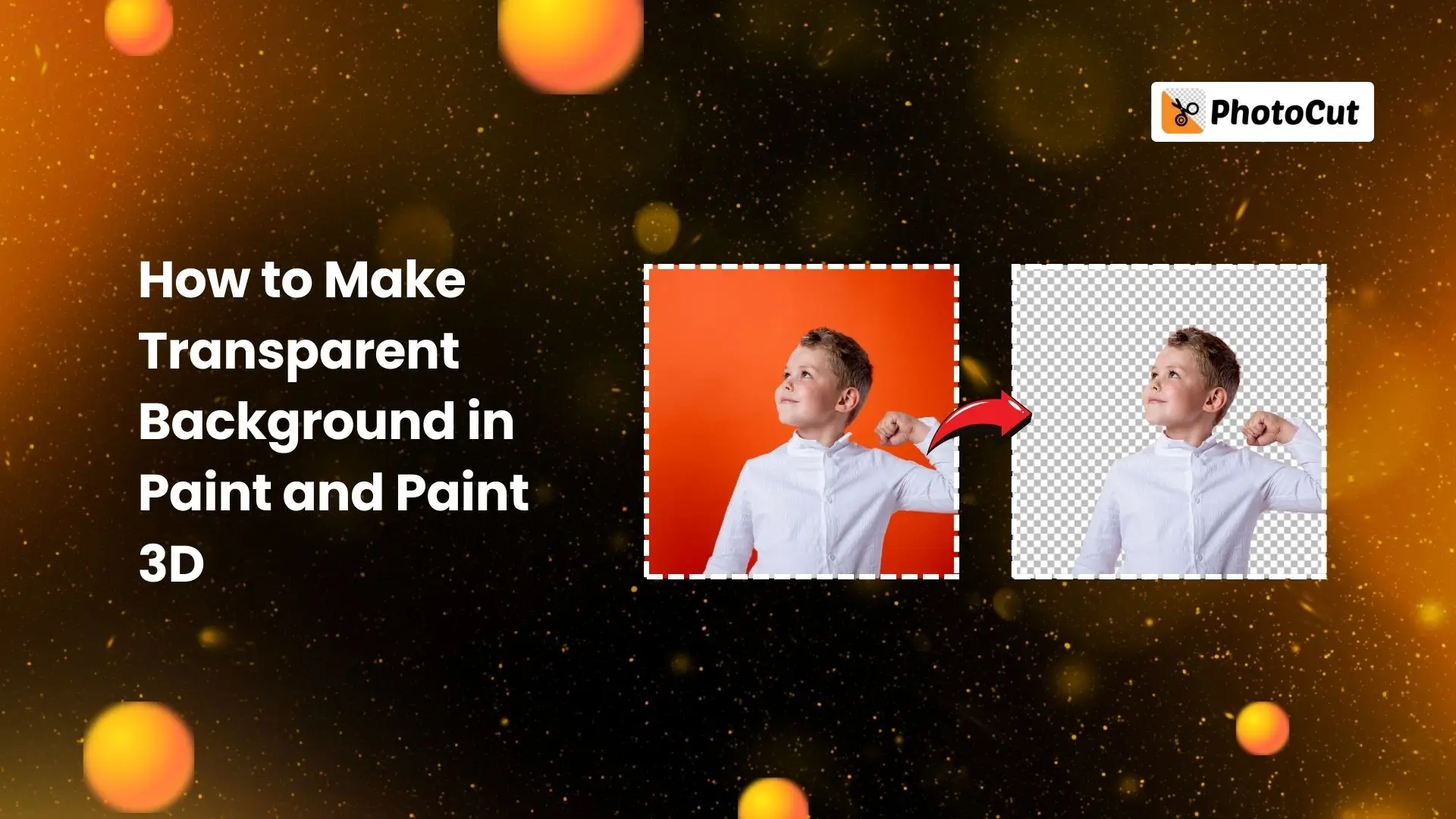 Step-by-step guide on creating a transparent background in Photoshop using the Point tool.