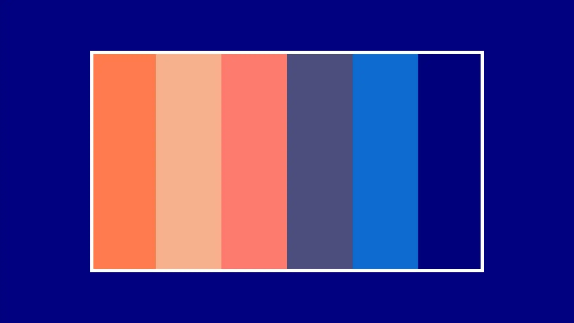 A square featuring a vibrant blue and orange color palette, creating a striking visual contrast.