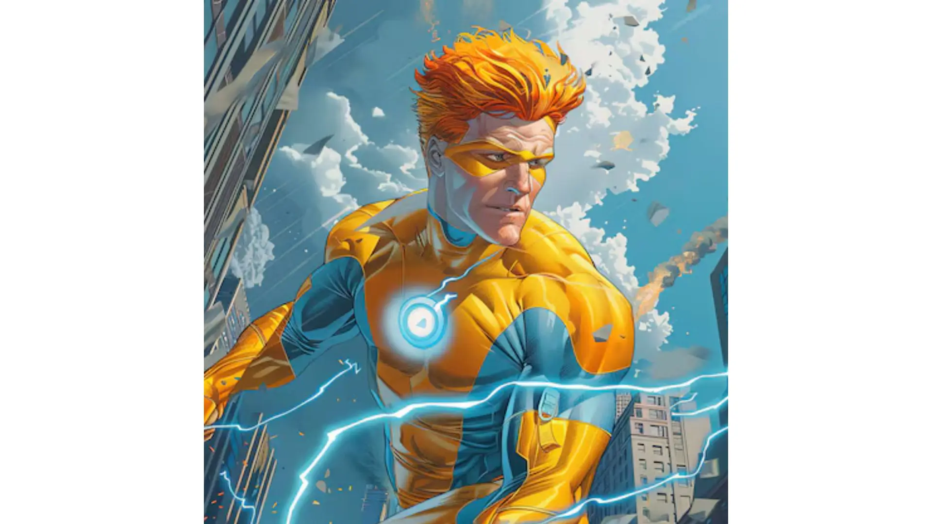 A person dressed as The Flash, showcasing a dynamic pose with a vibrant red costume and lightning bolt emblem.