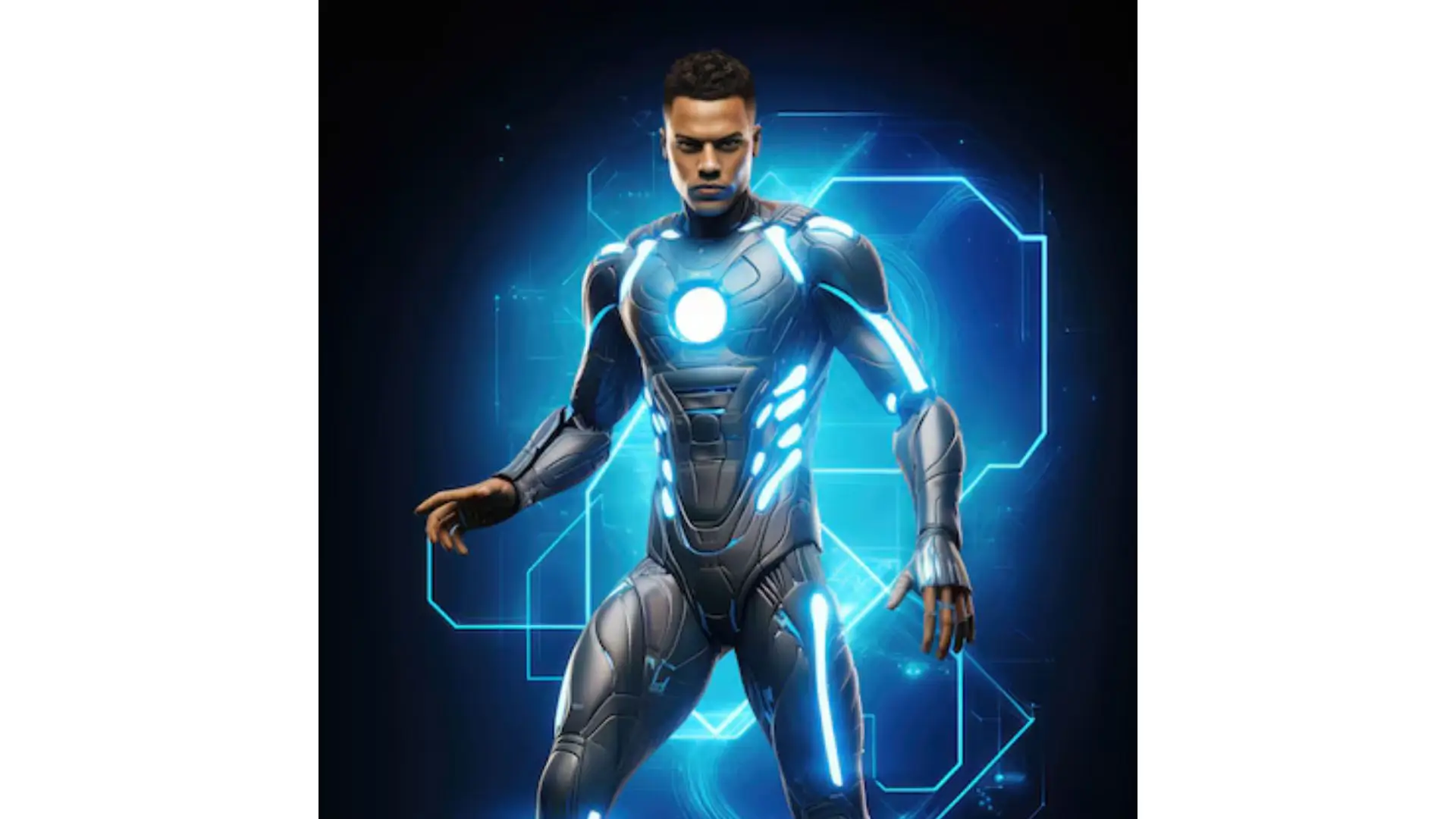 An image showcasing the Iron Man suit, highlighting its sleek design and advanced technology.
