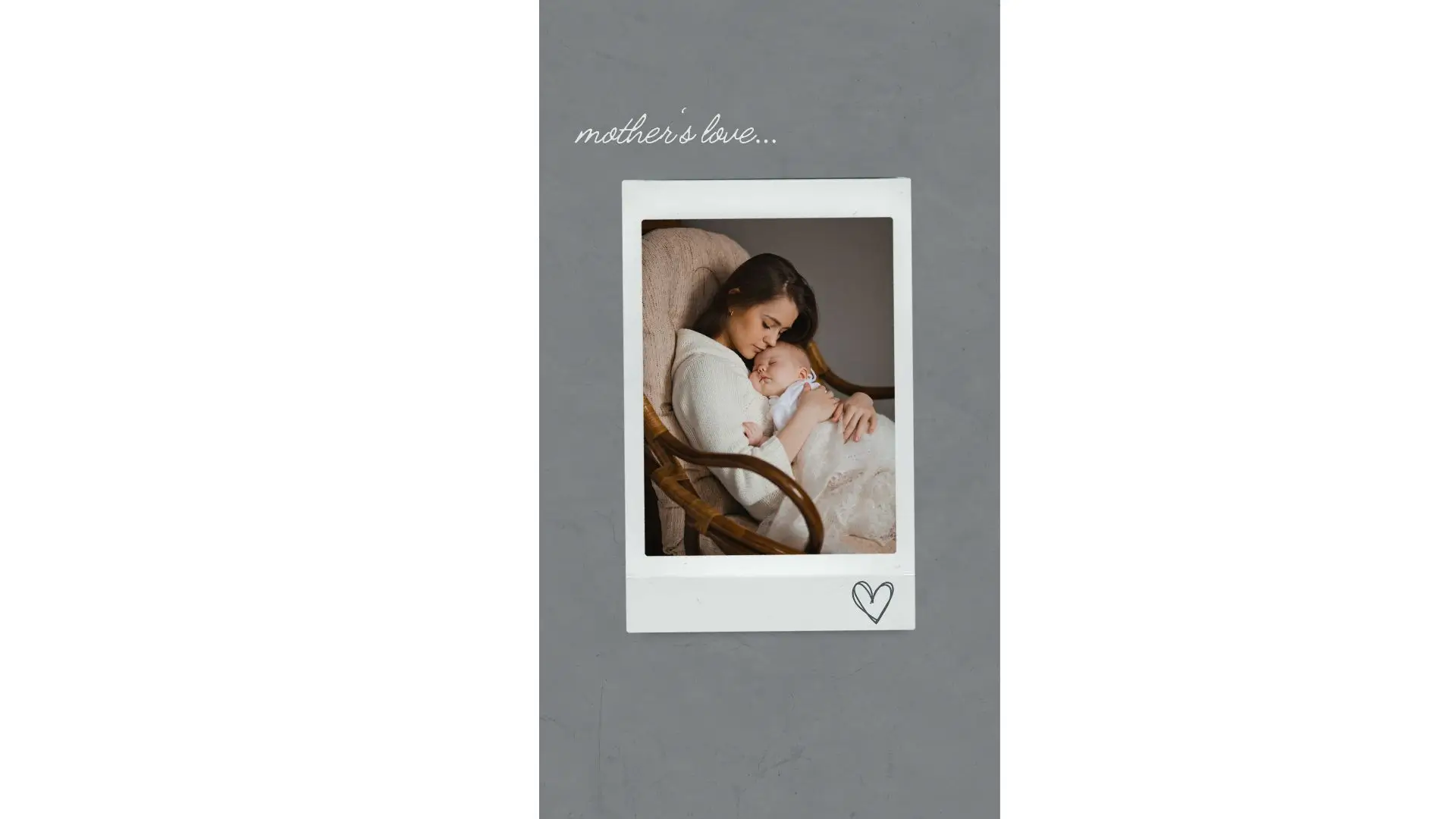 A polaroid photo book showcasing precious moments of a newborn, capturing memories in a charming, nostalgic format.