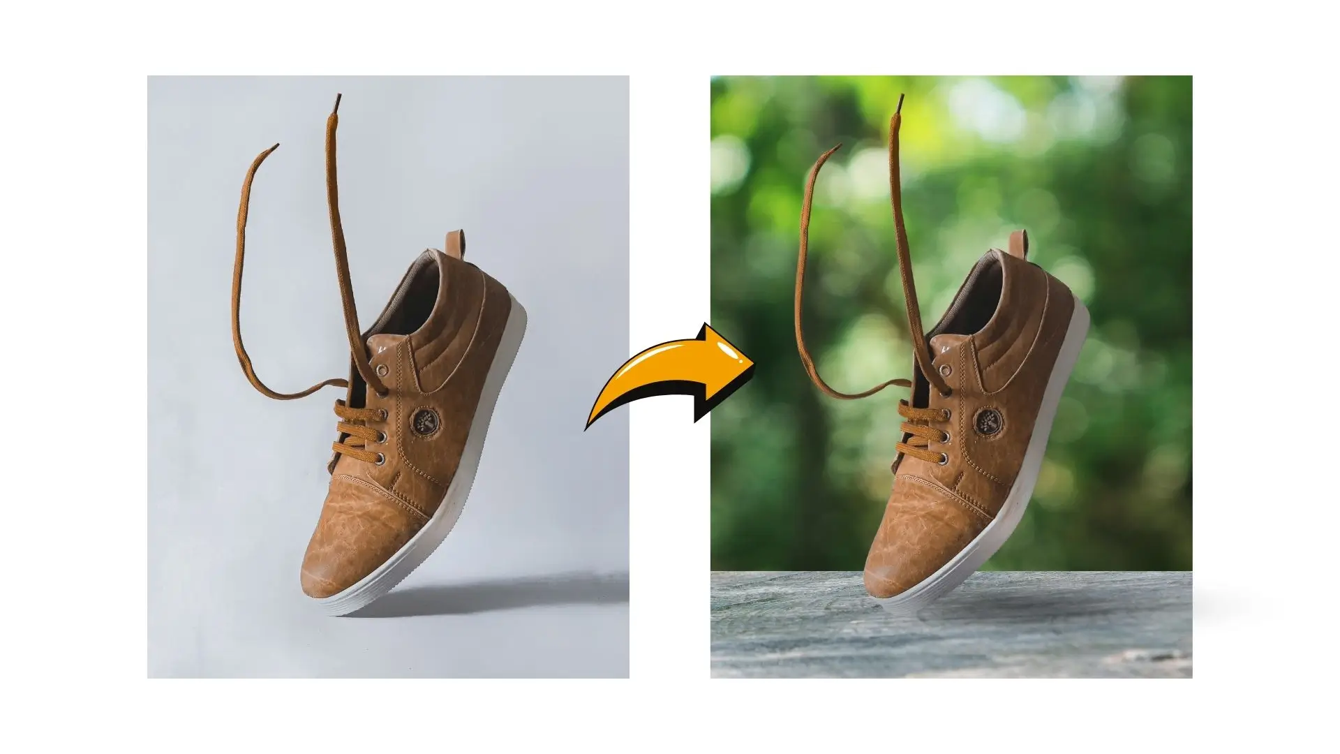 A pair of shoes with a rope securely tied to them, resting on a flat surface.