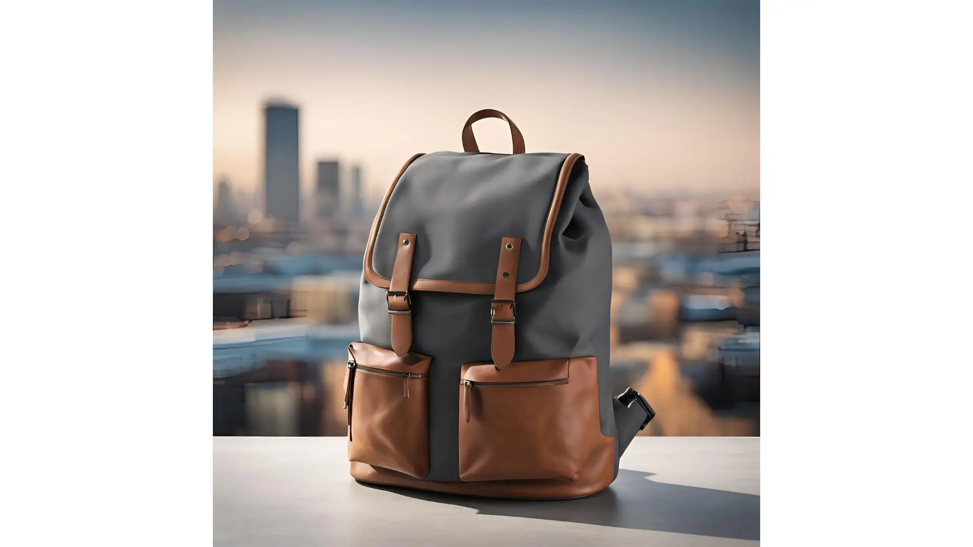 A backpack featuring two front compartments, designed for organized storage and easy access to essentials.