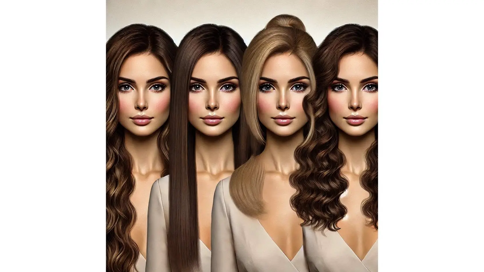A variety of colorful hair extensions for Sims 4 characters displayed on a stylish background.