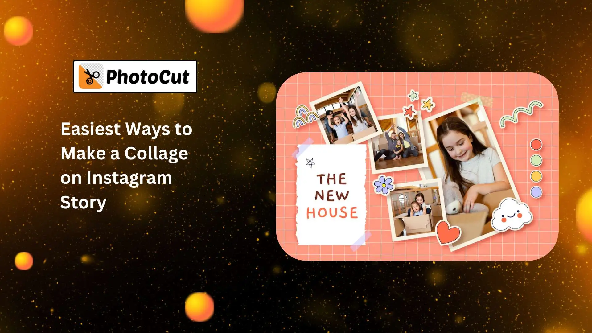 A visually appealing Instagram story showcasing simple tips for creating a college house atmosphere.