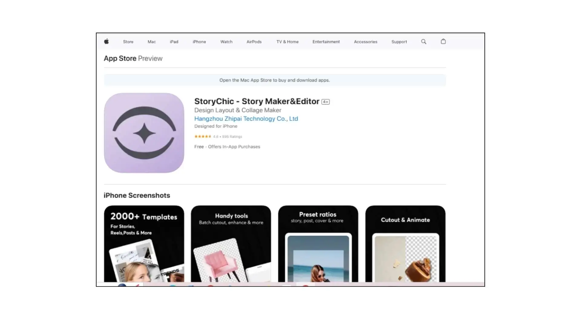 Image of the app store interface displayed on a device, showcasing various applications available for download.