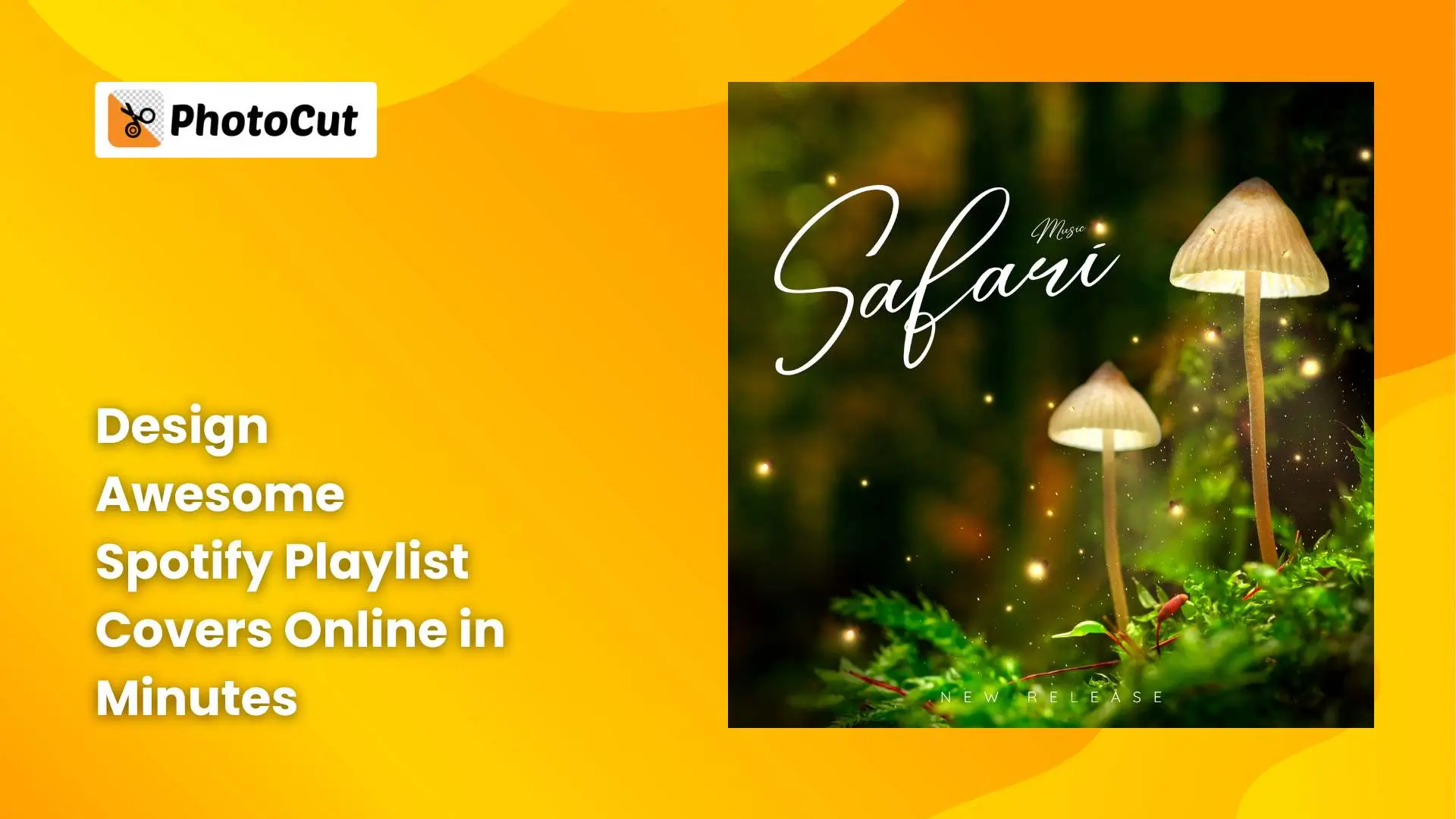 Create stunning Spotify playlist covers online quickly and easily with our design tools.