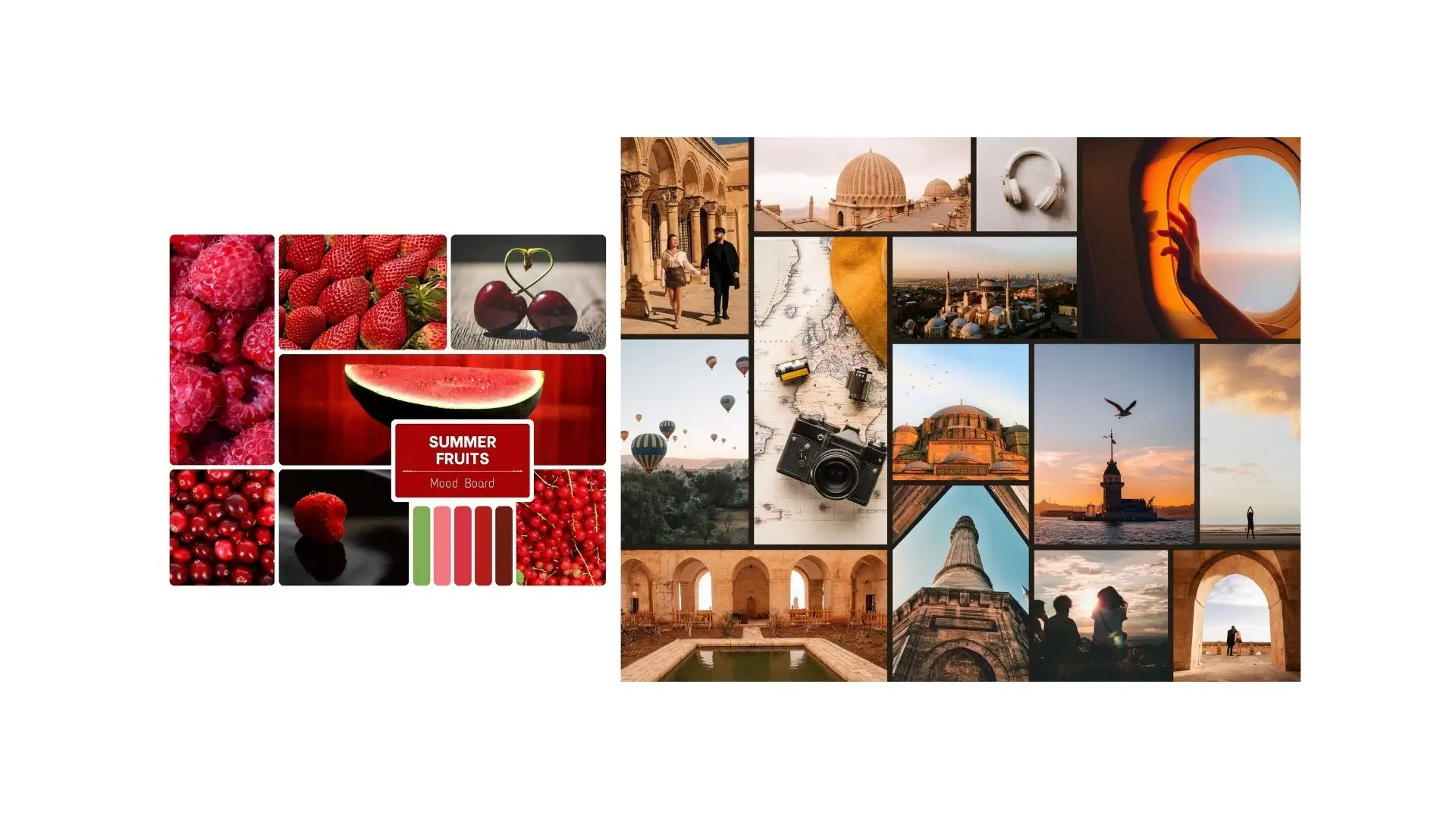 A vibrant collage featuring a variety of images, showcasing diverse themes and colors in a visually engaging layout.